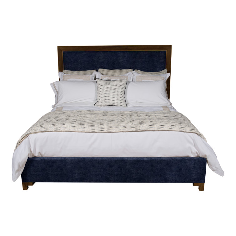Louise/Lawrence King Upholstered Low Profile Panel Bed