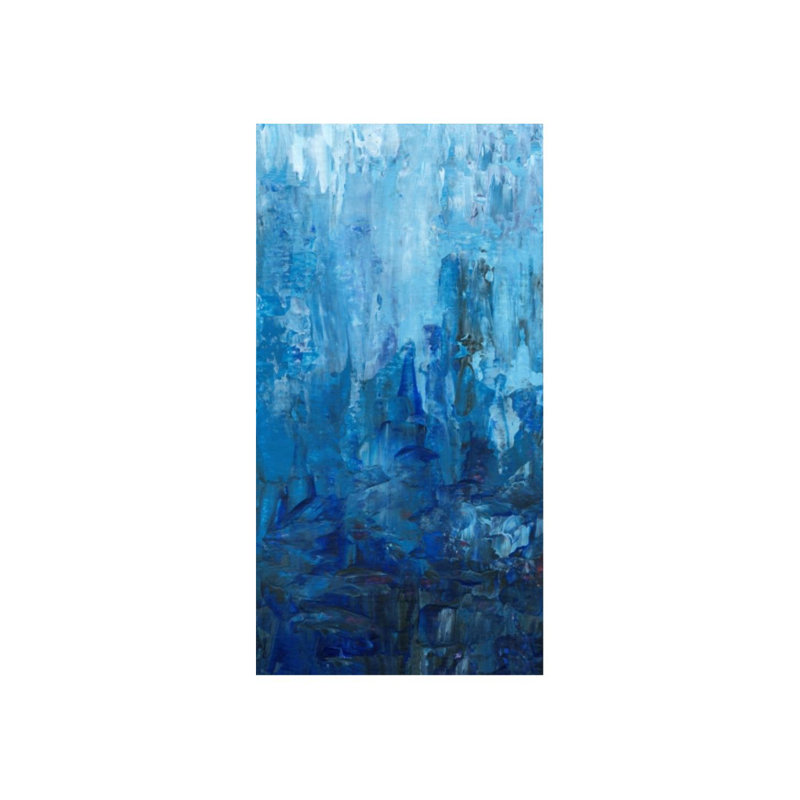 «Shower I» par Peyton Gray - Peinture, H 46 po x l 24 po x P 1,5 po, Extérieur