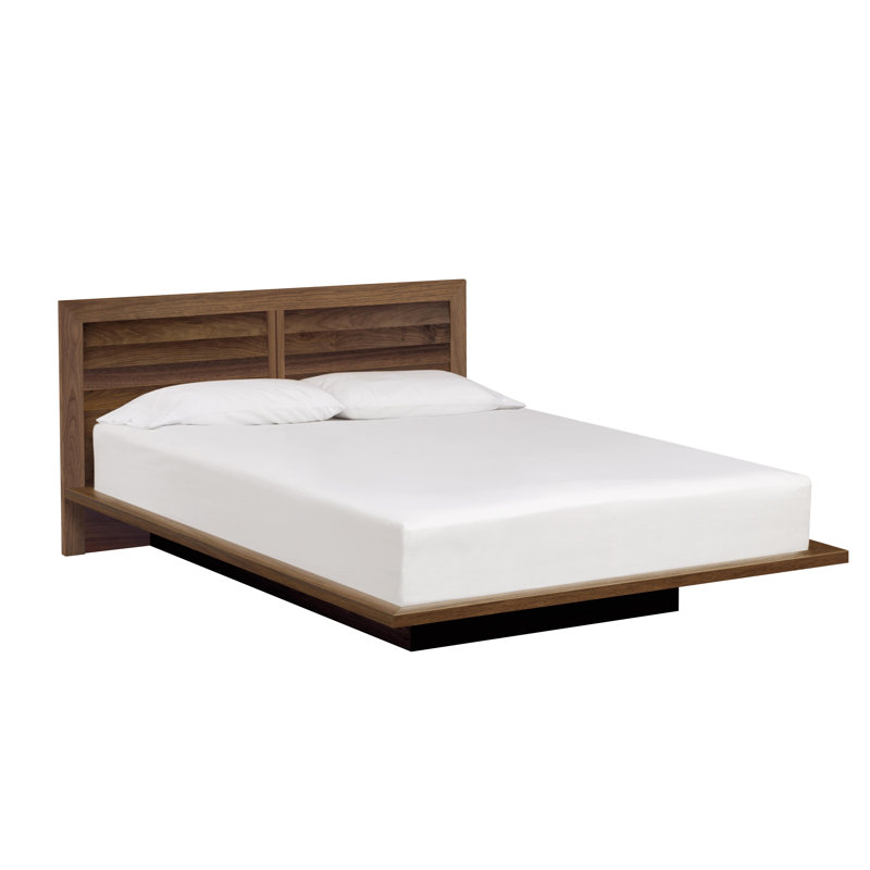 Moduluxe Bed, California King, Natural Walnut