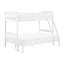 Lit superposé simple sur lit double avec garde-corps, fil blanc brossé, bois, sans fondation, finition de chambre sécuritaire, sommier tapissier, solution pour dormir-1606542162-1606542163