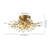 Kaianna 4 - Light Dimmable Unique/Statement Sputnik Flush Mount with Crystal Accents-2027223777