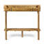 Table de bar de balcon en bois - 128,5 cm (H) x 42 cm (l) x 122 cm (P) - Assemblage par un adulte requis (outils inclus) - Disponible