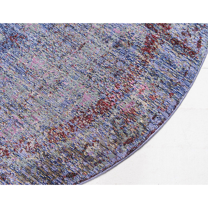 Tapis mauve de style sud-ouest Donminique, Rectangle 9 pi x 12 pi