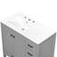 Meuble-lavabo gris de 36 po avec lavabo en céramique, 2 portes à fermeture en douceur, 5 tiroirs pour le maquillage, articles de toilette intelligents avec rangement de 36 po, conception pratique-1652323634