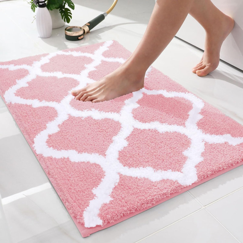 Jonson Microfiber Bath Mat, Pink
