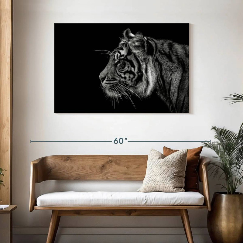 Brampt Tiger Profile, 30" H x 45" W