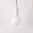 Matsu 1 - Light White/Black/Brass Single Pendant