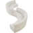 Tissu crème bouclé