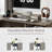 Daymen 55Inch Lift Top L Shaped Desk with Power Outlet, Fluted Computer Desk with File Drawer and shelf , Home Office Desk with Monitor Stand and Cable Management-1083508208