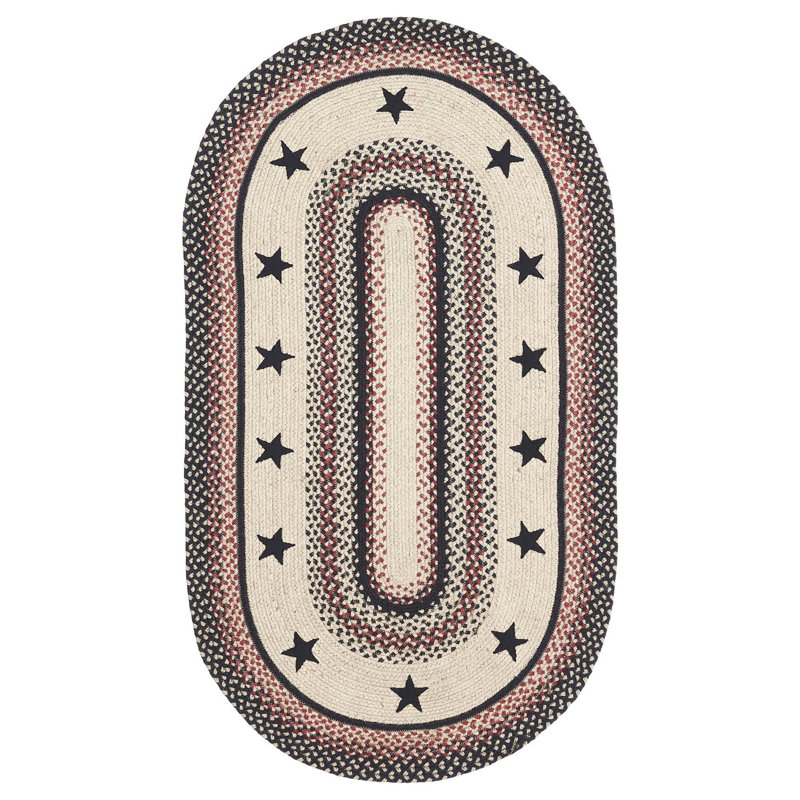 Privett Geometric Indoor Rug, Oval 2'3" x 4'