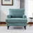Chenille Fabric Chaise Lounge Recliner Single Sofa Living Room Bedroom Rest Chair-1884570606
