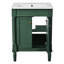 Meuble-lavabo 24 po avec décor élégant - Quincaillerie d'évier moderne