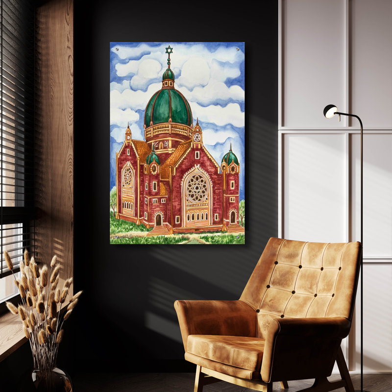 Art mural en verre Astoria Grand, H 36 po x l 24 po x P 0,2 po