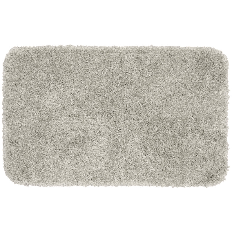Treye Nylon Bath Rug with Non-Slip Backing, Taupe, Rectangle 30" x 50"
