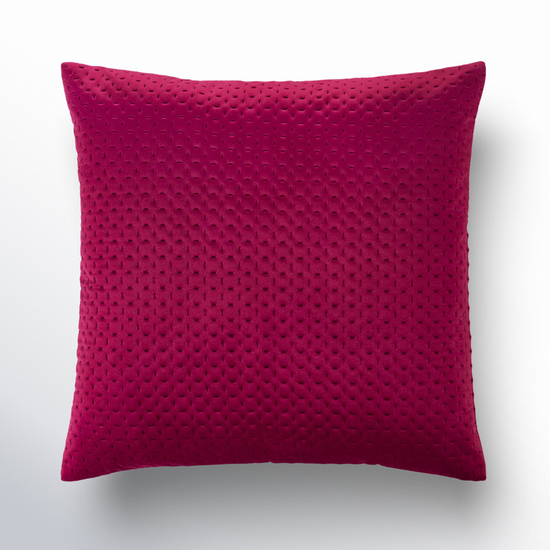 Jocques Velvet Reversible Pillow Cover, 22" x 22", Emerald