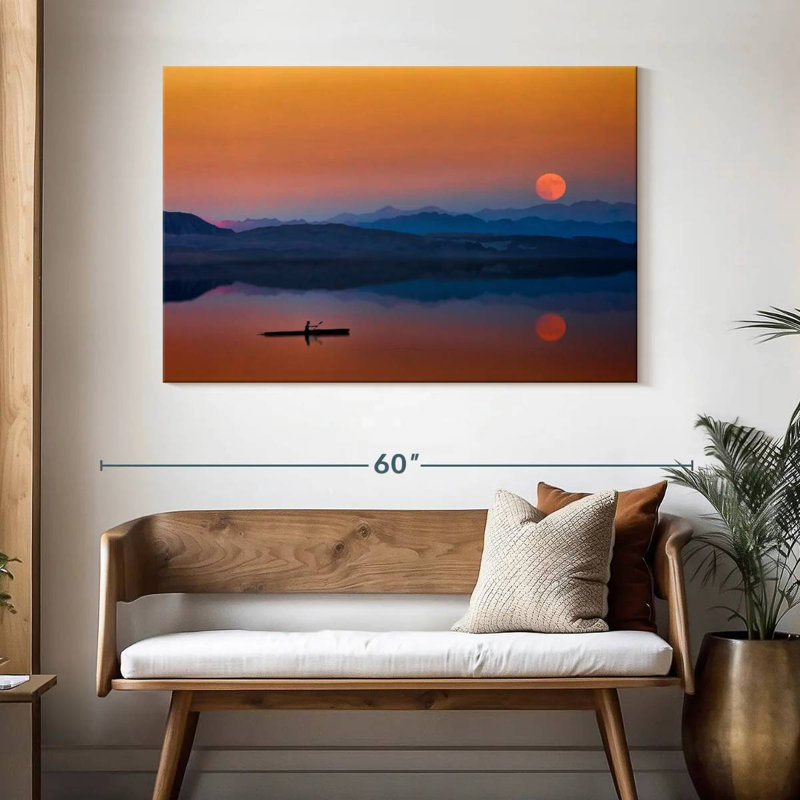 Gillard Sunset Rowboat, 32" H x 48" W