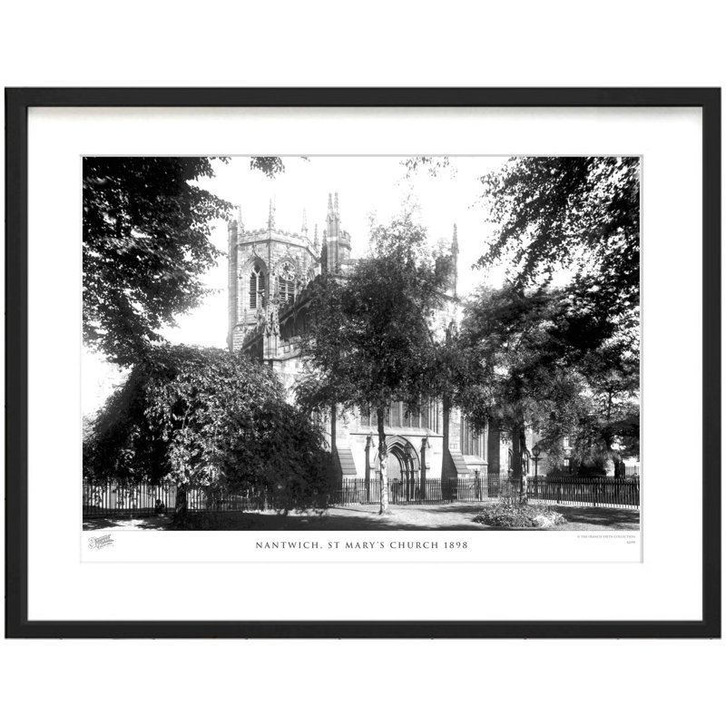 Nantwich, St Marys Church 1898 - Single Picture Frame Print, 60cm H x 80cm W x 2.3cm D