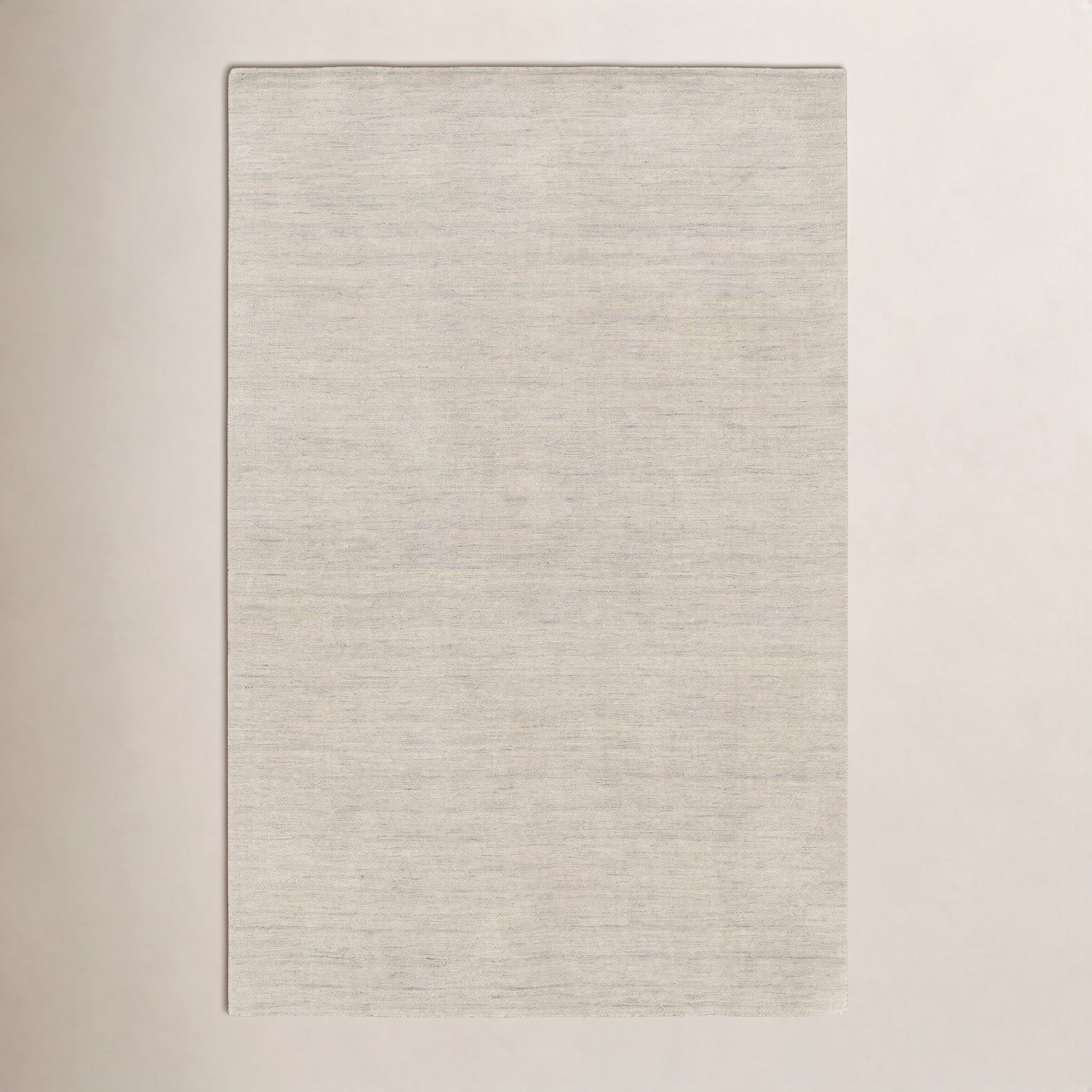 Nala Beige Grey Hand-Tufted Wool Rug, Rectangle 6' x 9'