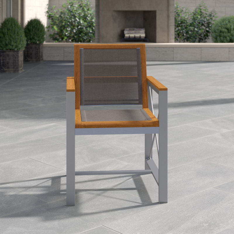 Ibiza Outdoor Dining Armchair, No, Black