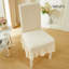 Housse texturée pour chaise de salle à manger en polyester