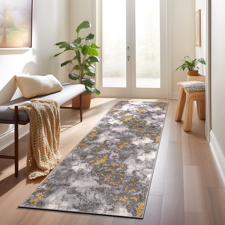 Mullenax Performance Gray/Yellow/Ivory Rug