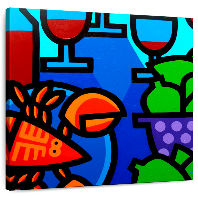 Yarlin Lobster Wine And Limes, 36" H x 36" W