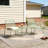 Outdoor 3-Piece Conversation Set With IRON Frame - 2 Mesh Chairs & 1 Side Table, Matter Green Finish-1294295017