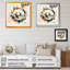Art géométrique multicolore - peinture sur toile-677453446-677453497