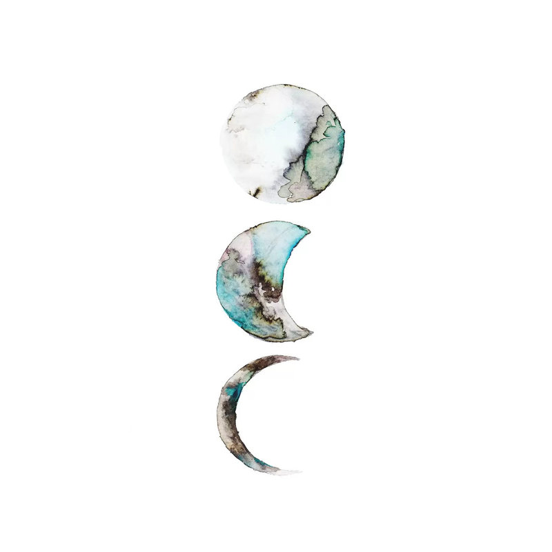 Moon by ANDA Design - Wrapped Canvas Gallery-Wrapped Canvas Giclée, 101.6 cm H x 66.04 cm W x 3.175 cm D
