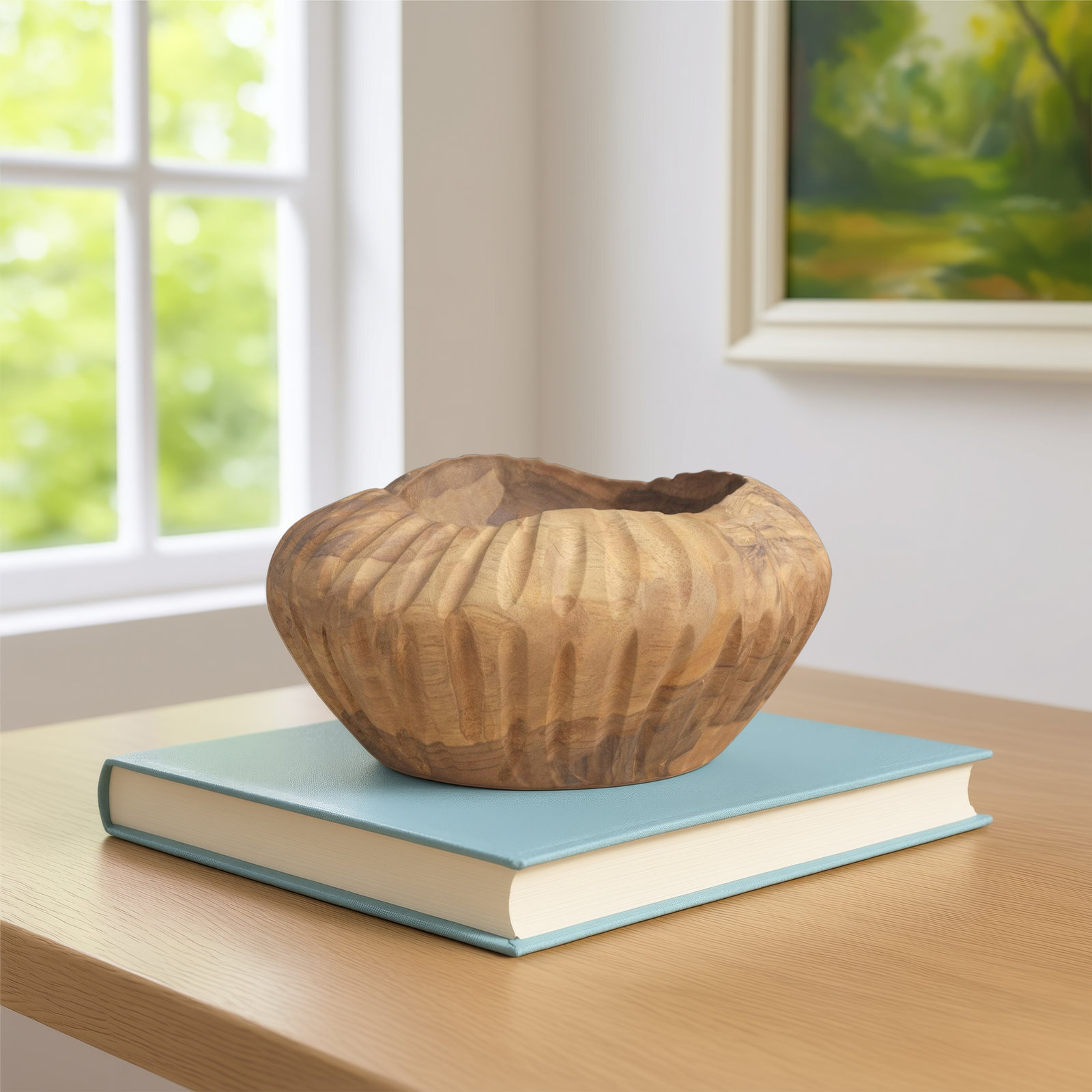 Biggs Handmade Solid Wood Decorative Plate 1