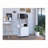1-Shelf Kitchen Cart with Caster White-203581365