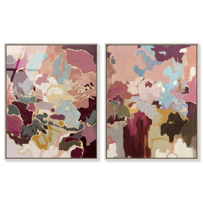 Ruby Lovers Set Acrylic Painting Print