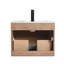 Meuble-lavabo mural 24 po avec lavabo en bois flottant avec lavabo en céramique Kaylianne