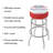 Budweiser Label Design Bar Stool