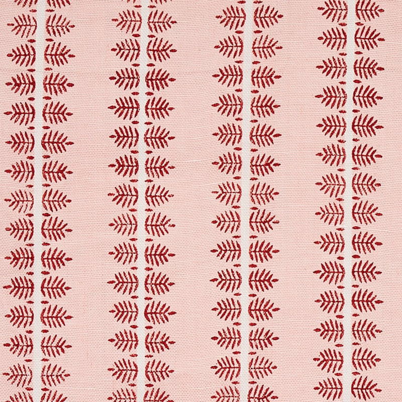 Alva Hand Block Print Fabric, Blush