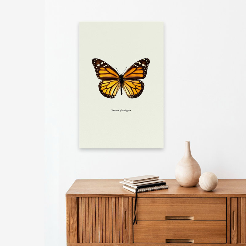 Papillon jaune - Art avec papillons, H 24 po x l 16 po