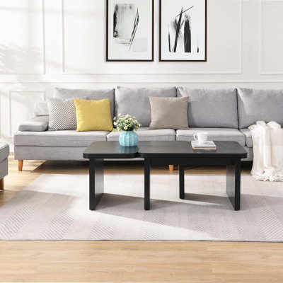 Table basse rectangulaire en bois détachable
