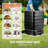 13 Gallons Plastic Odor Resistant Worm Bin with Latching Lid