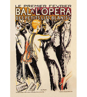 « bal a l’opera », affiche rétro