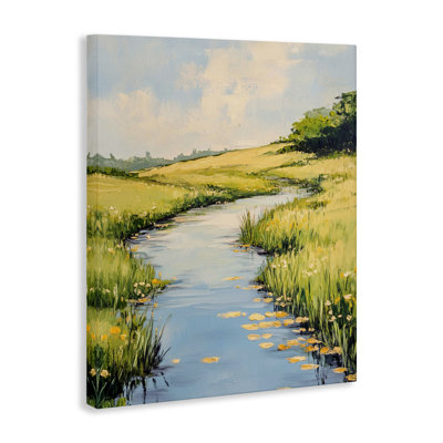 Quiet Creek Landscape Canvas Wall Art, design by Franklyn Gregory