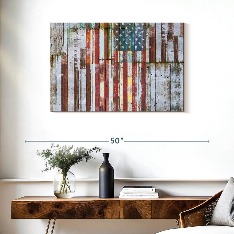 Borges My Wooden American Flag