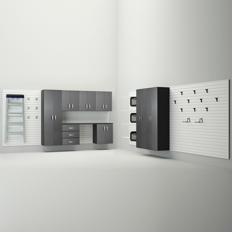  Armoire 39 Pièces Deluxe, Carbone blanc / argent