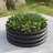 32.08"*11.4" Tall Round Raised Garedn Bed,Metal Raised Beds For Vegetables, Outdoor Garden Raised Planter Box, Backyard Patio Planter Raised Beds For Flowers, Herbs, Fruits Black-742071412-742071414-742072201