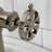 Kingston Brass Belknap Single-Handle 1-Hole Deck Mount Bathroom Faucet with Push Pop-Up and Deck Plate-62255952
