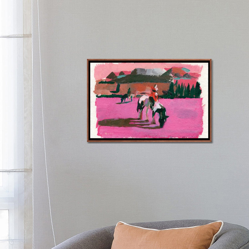 Pink Fields, 45.72 cm H x 66.04 cm W x 4.445 cm D, Classic Wood