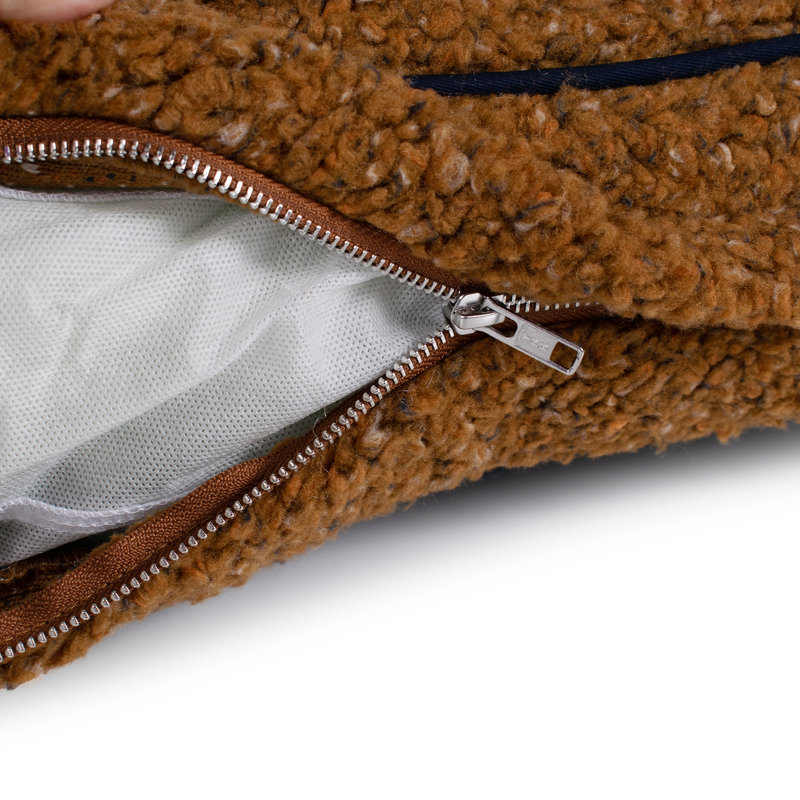 Napper Pillow Dog Bed, Small (28" W x 20" D x 5" H), Oatmeal