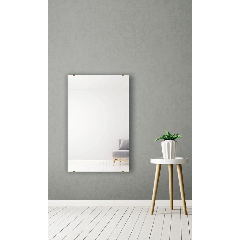 Zarrea Flat Wall Mirror, 30.5'' x 48''