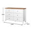 Katie 120cm W 6 - Drawer Chest of Drawers