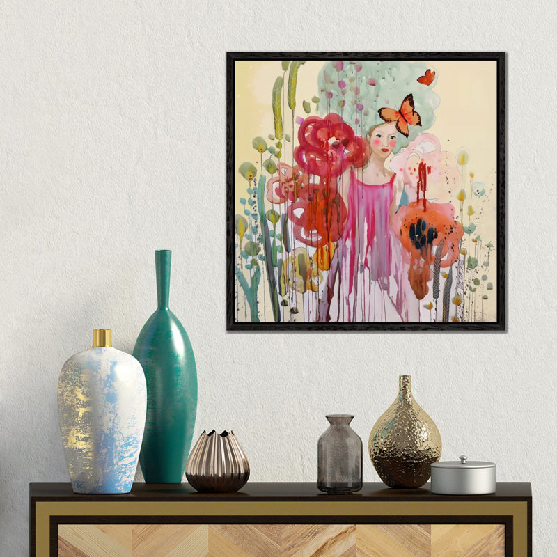 Les Temps Presents by Sylvie Demers - Gallery-Wrapped Canvas Giclée on Canvas, 45.72 cm H x 45.72 cm W, Black Framed
