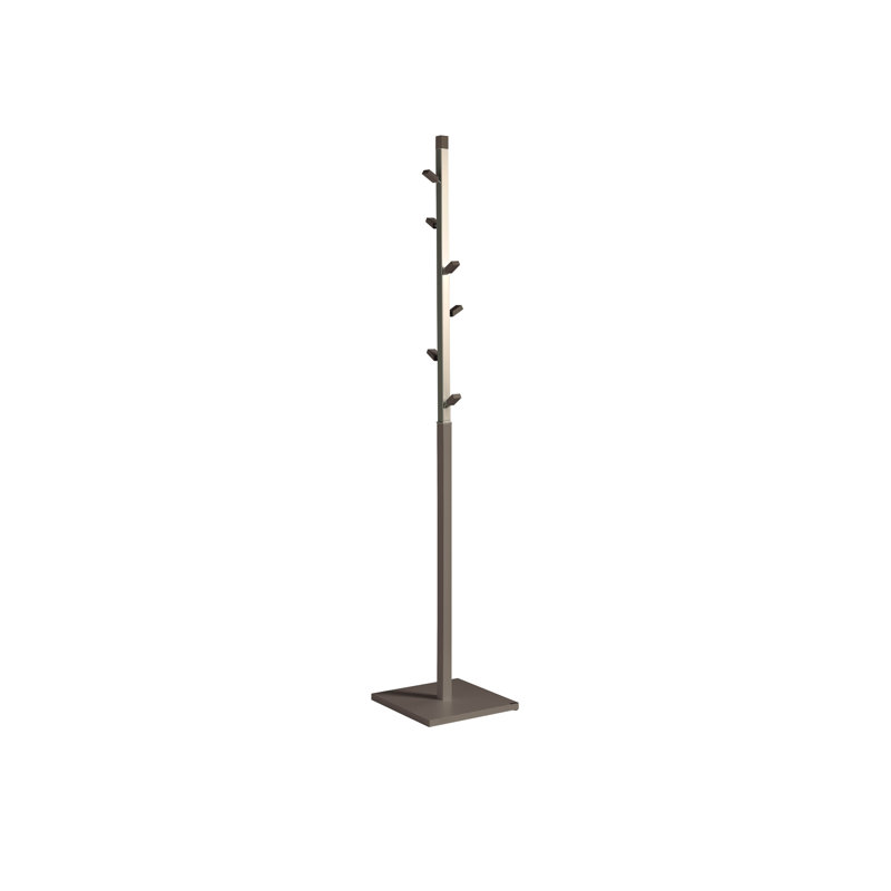 Belgica Freestanding 6 - Hook Coat Rack, Moka
